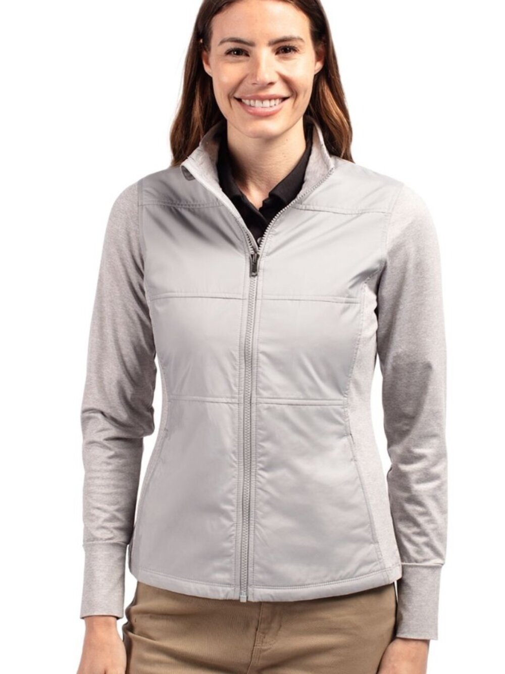 Cutter & Buck Stealth Recycled Hybrid Quilted Women's Windbreaker Size XL (New)